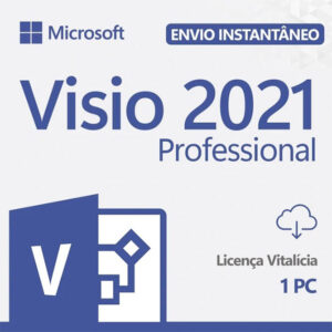 Licença Visio 2021 Professional 32/64 Bits Vitalício